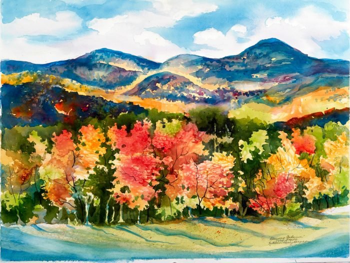 Blazing Autumn at the Von Trapps Print